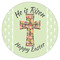 Easter Cross Icing Circle - Large - Single