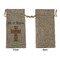 Easter Cross Large Burlap Gift Bags - Front Approval