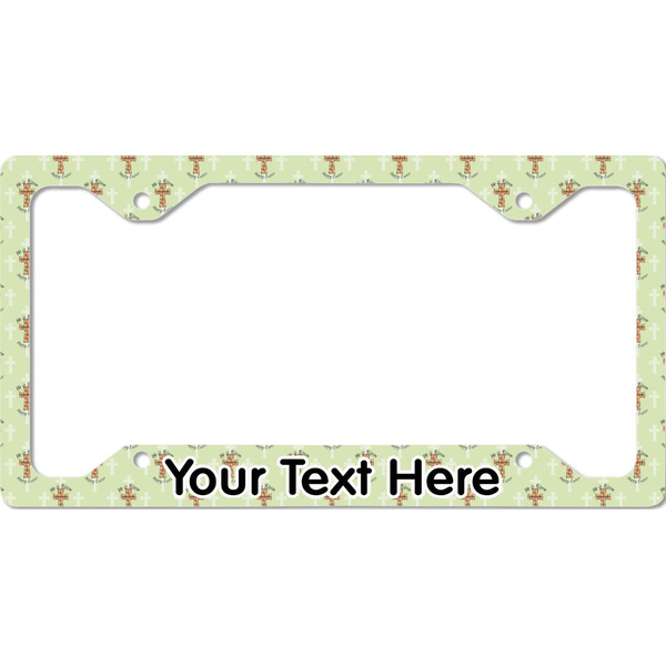 Custom Easter Cross License Plate Frame - Style C