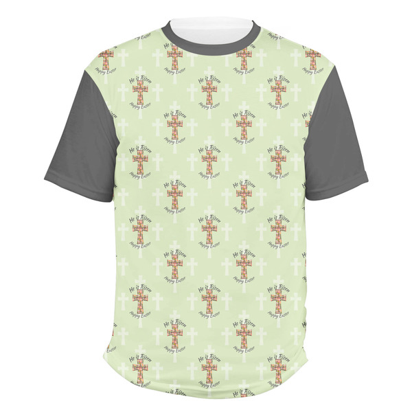 Custom Easter Cross Men's Crew T-Shirt