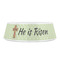 Easter Cross Plastic Pet Bowls - Small - FRONT