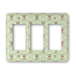Easter Cross Rocker Style Light Switch Cover - Three Switch