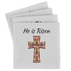 Easter Cross Absorbent Stone Coasters - Set of 4