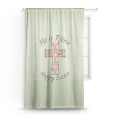 Easter Cross Sheer Curtain - 50"x84"