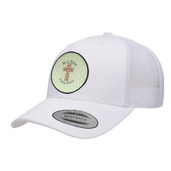 Easter Cross Trucker Hat - White