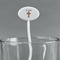 Easter Cross White Plastic 7" Stir Stick - Oval - Main