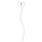 Easter Cross White Plastic 7" Stir Stick - Oval - Single Stick