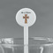 Easter Cross White Plastic 7" Stir Stick - Round - Main