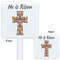 Easter Cross White Plastic Stir Stick - Double Sided - Approval