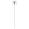 Easter Cross White Plastic Stir Stick - Double Sided - Square - Single Stick