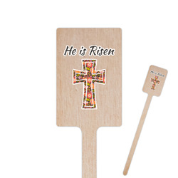 Easter Cross 6.25" Rectangle Wooden Stir Sticks - Single Sided