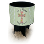 Easter Cross Black Beach Spiker Drink Holder