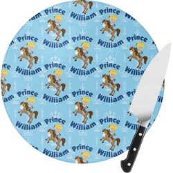 Custom Prince Round Glass Cutting Board - Small (Personalized)