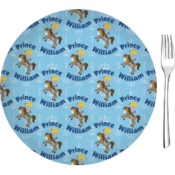 Custom Prince 8" Glass Appetizer / Dessert Plates - Single or Set (Personalized)