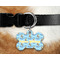 Custom Prince Bone Shaped Dog Tag on Collar & Dog