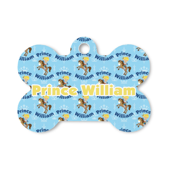 Custom Custom Prince Bone Shaped Dog ID Tag - Small (Personalized)