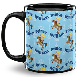 Custom Prince 11 Oz Coffee Mug - Black (Personalized)