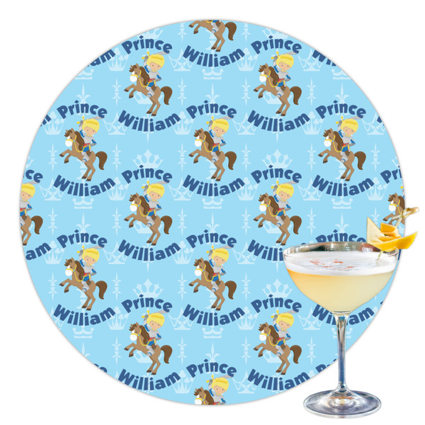 Custom Custom Prince Printed Drink Topper - 3.5" (Personalized)