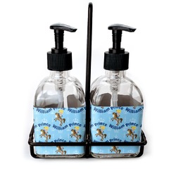 Custom Prince Glass Soap & Lotion Bottle Set (Personalized)