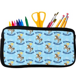 Custom Prince Neoprene Pencil Case - Small w/ Name All Over