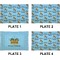 Custom Prince Set of Rectangular Appetizer / Dessert Plates (Approval)