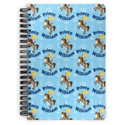 Custom Prince Spiral Notebook - 7x10 w/ Name All Over