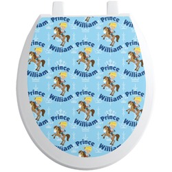 Custom Prince Toilet Seat Decal - Round (Personalized)