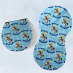 Custom Prince Burp Pads - Velour - Set of 2 w/ Name All Over