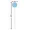 Custom Prince White Plastic 5.5" Stir Stick - Round - Dimensions