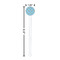 Custom Prince White Plastic 7" Stir Stick - Round - Dimensions