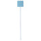 Custom Prince White Plastic Stir Stick - Single Sided - Square - Single Stick