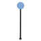 Prince Black Plastic 5.5" Stir Stick - Round - Single Stick