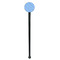 Prince Black Plastic 7" Stir Stick - Round - Single Stick