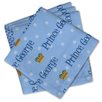 Prince Cloth Cocktail Napkins - Set of 4 w/ Name All Over