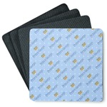 Prince Square Rubber Backed Coasters - Set of 4 (Personalized)