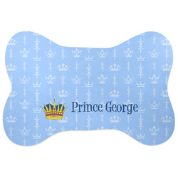 Prince Bone Shaped Dog Food Mat (Large) (Personalized)