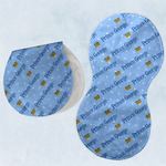 Prince Burp Pads - Velour - Set of 2 w/ Name All Over