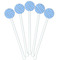 Prince White Plastic 5.5" Stir Stick - Fan View