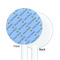 Prince White Plastic 5.5" Stir Stick - Single Sided - Round - Front & Back