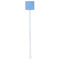 Prince White Plastic Stir Stick - Double Sided - Square - Single Stick