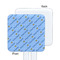 Prince White Plastic Stir Stick - Single Sided - Square - Approval