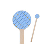 Prince 7.5" Round Wooden Stir Sticks - Single Sided (Personalized)