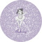 Ballerina 1" Multipurpose Round Labels - Single Sticker