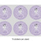 Ballerina 3" Multipurpose Round Labels - Sheet