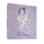 Ballerina 3 Ring Binder - Full Wrap - 1" (Personalized)