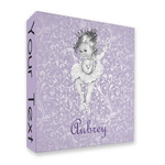 Ballerina 3 Ring Binder - Full Wrap - 2" (Personalized)