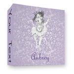 Ballerina 3 Ring Binder - Full Wrap - 3" (Personalized)