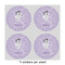 Ballerina 4" Multipurpose Round Labels - Sheet