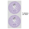 Ballerina 5" Multipurpose Round Label - Sheet