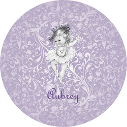 Ballerina Multipurpose Round Labels - 5" (Personalized)